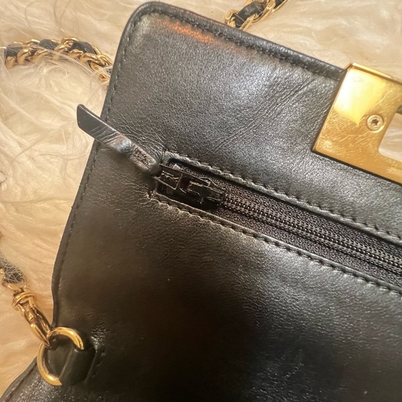 Vintage Chanel Golden Class WOC black lambskin quilted leather. - Picture 11 of 16